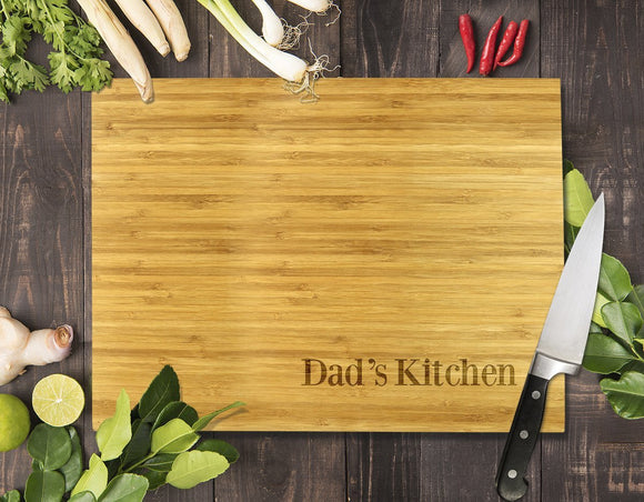 Simple Dad's Kitchen Bamboo Cutting Board 12x16