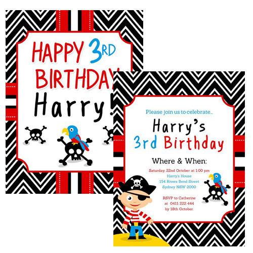 Pirate Party Invitation Officeworks Photos