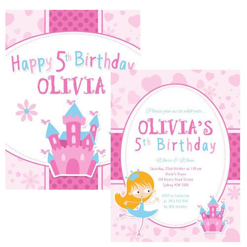 Princess Party Invitation Officeworks Photos