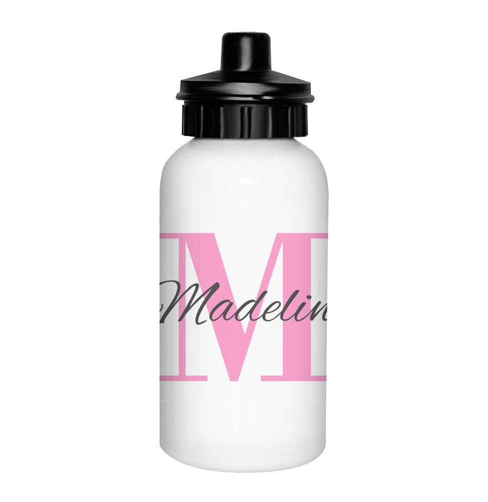 Pink Monogram Drink Bottle Officeworks Photos