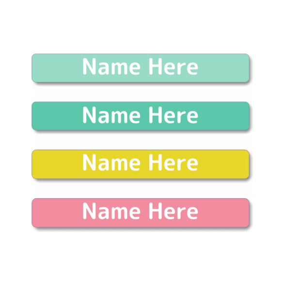 Pastels Mini Name Labels 40pk