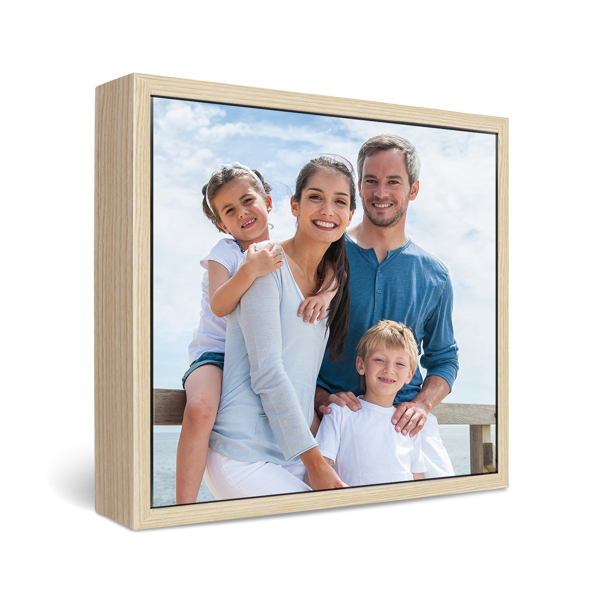 16x16" Framed Canvas Print Officeworks Photos