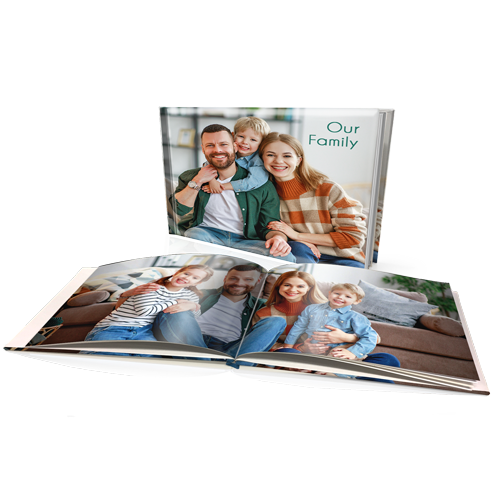 8x11" Premium Personalised Hard Cover Book Officeworks Photos