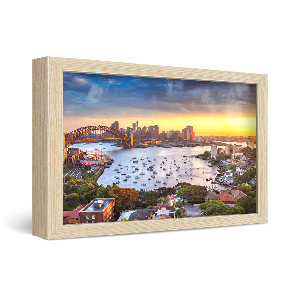 30x40" Framed Metal Print Officeworks Photos