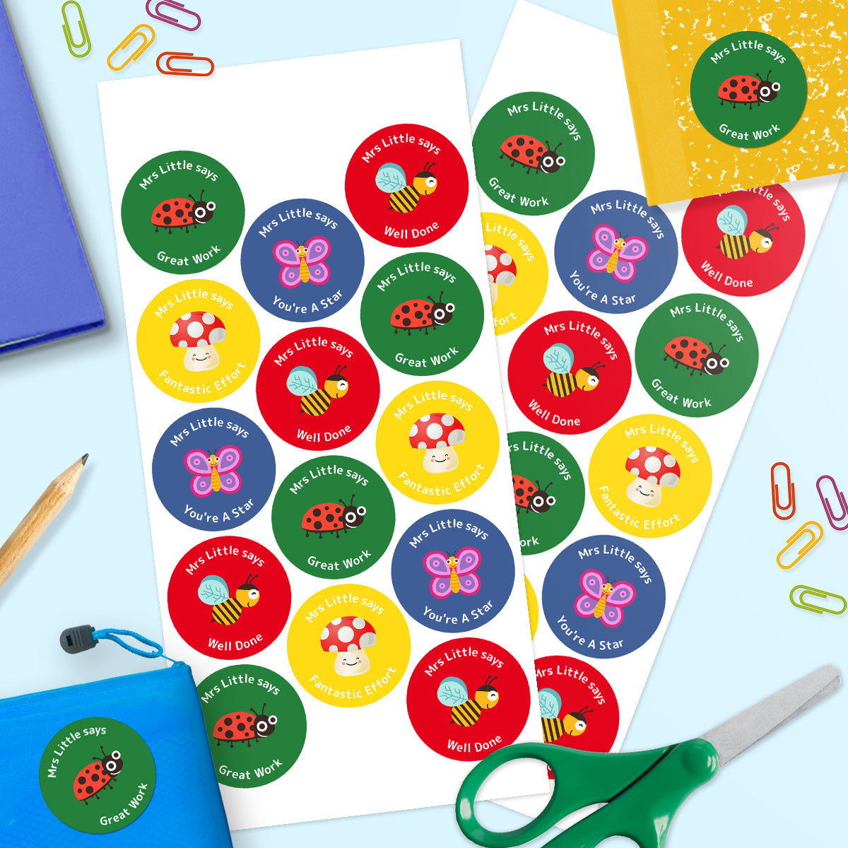 Cute Bugs Teacher Stickers Officeworks Photos
