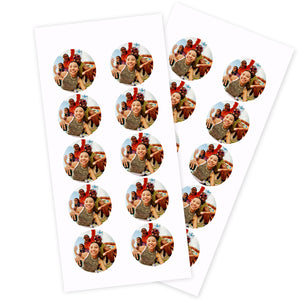 Photo Stickers - Round 20pk