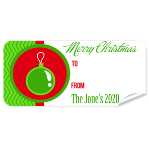 Bauble Christmas Labels 27pk