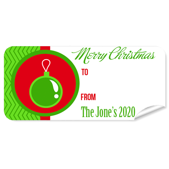 Bauble Christmas Labels 27pk