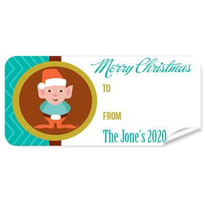 Elf Christmas Labels 27pk