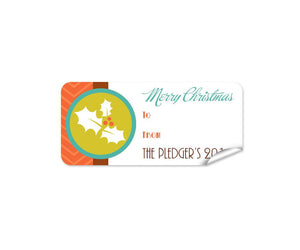 Holly Christmas Labels 27pk