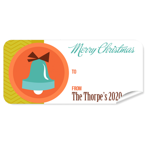 Bells Christmas Labels 27pk