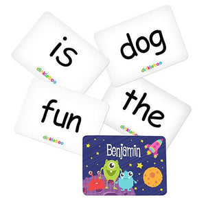 Space Memory Game Sight Word Cards Pack 1