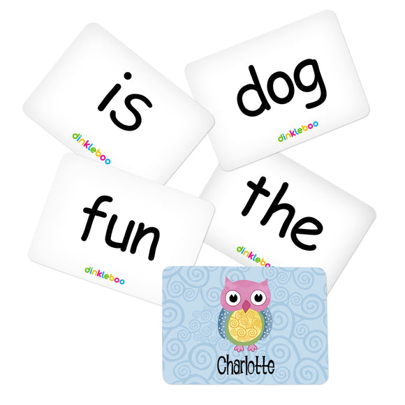 Owl Memory Game Sight Word Cards Pack 1
