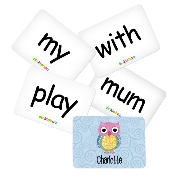 Owl Memory Game Sight Word Cards Pack 2