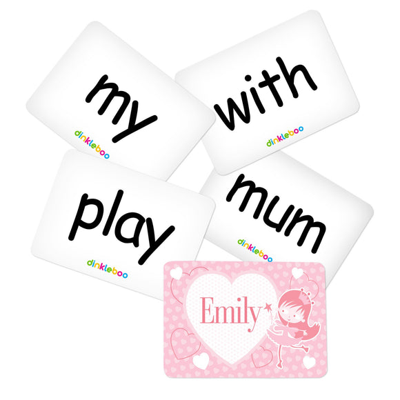 Fairy Memory Game Sight Word Cards Pack 2