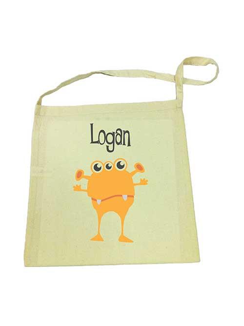 Orange Alien Calico Tote Bag