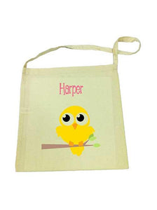 Yellow Bird Calico Tote Bag