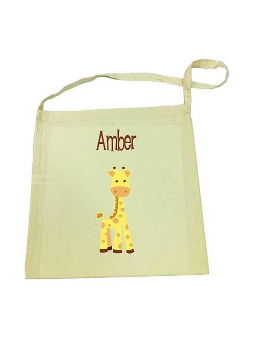 Giraffe Calico Tote Bag