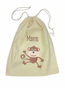 Brown Monkey Bag Drawstring