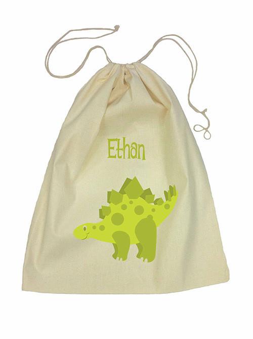 Green Dinosaur Bag Drawstring