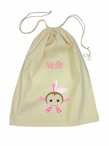 Pink Fish Bag Drawstring