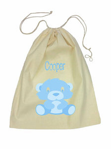 Blue Bear Bag Drawstring
