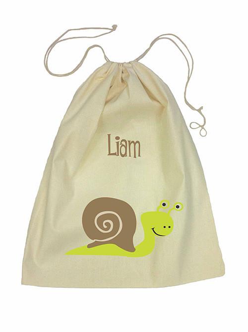 Green Snail Bag Drawstring