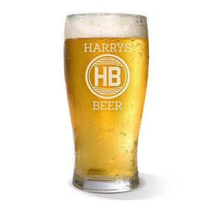 Monogram Design Standard 425ml Beer Glass