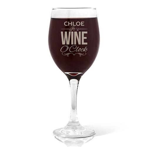 Wine O'Clock Design Wine Glass (410ml)