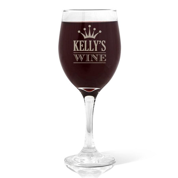Double Heart Design Wine Glass (410ml)