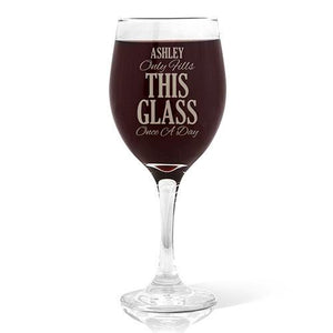 Once A Day Design Wine Glass (410ml)