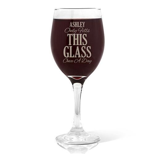 Once A Day Design Wine Glass (410ml)