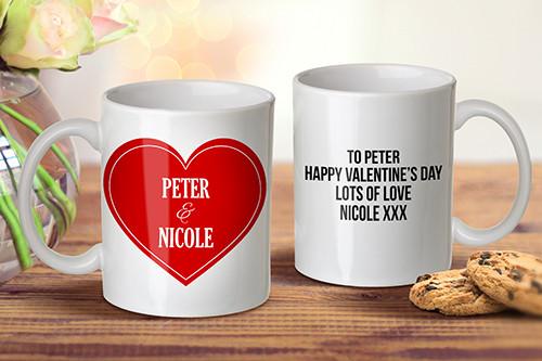 Red Heart Mug