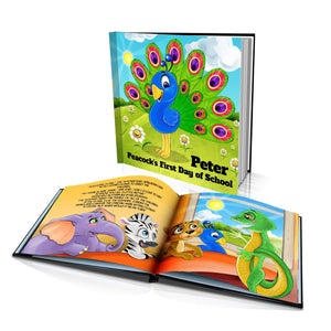 Peacock's First Day of School Large Hard Cover Story Book