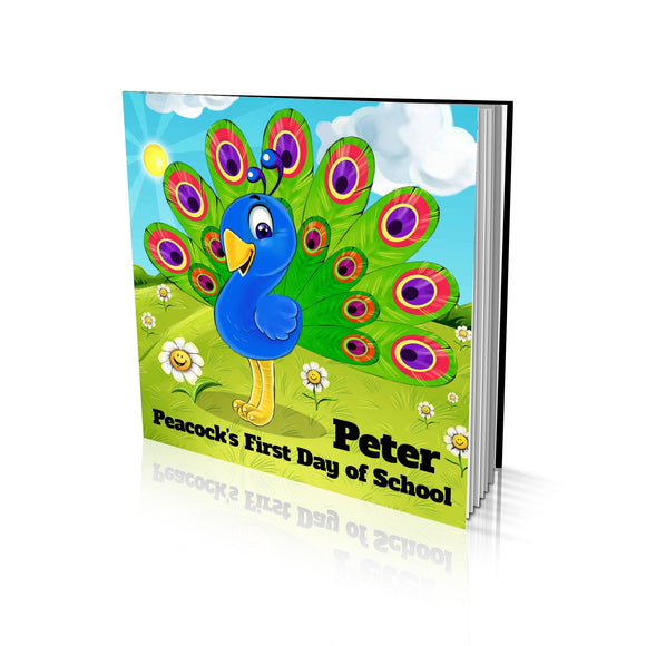 Peacock's First Day of School Large Soft Cover Story Book
