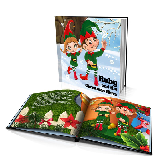 The Christmas Elves Large Hard Cover Story Book