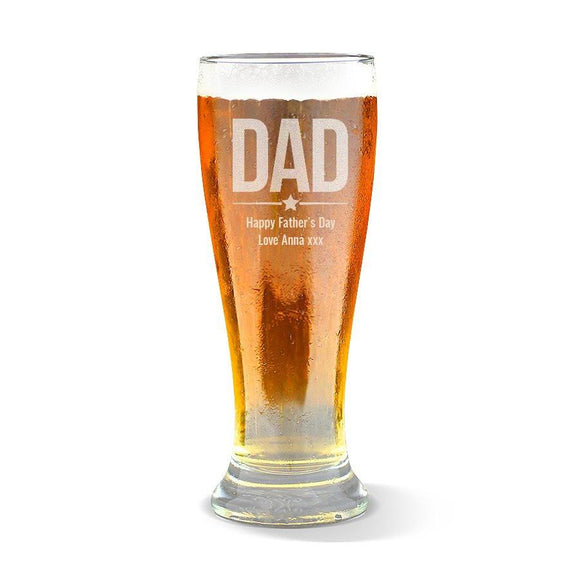 Dad Premium 285ml Beer Glass