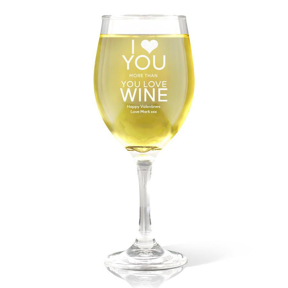 Love You Wine Glass (410ml)