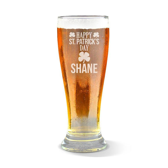 Happy St. Patrick's Day Premium 425ml Beer Glass
