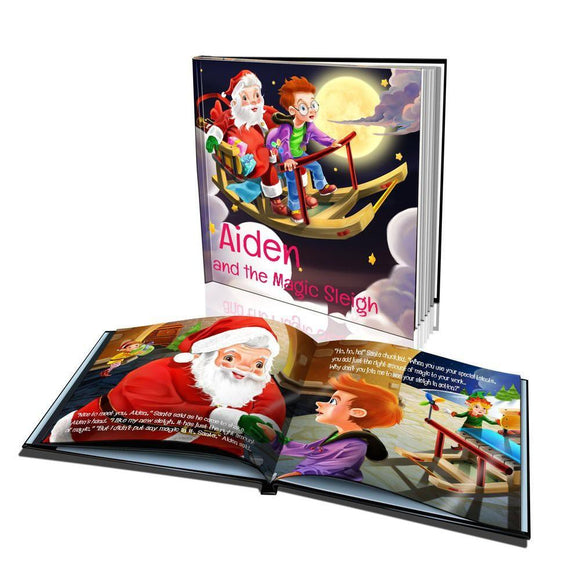 The Magic Sleigh Large Hard Cover Story Book