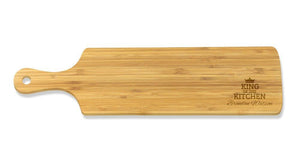 King of the Kitchen Long Bamboo Serving Board