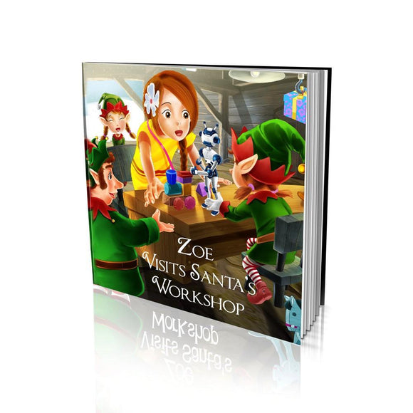 Visits Santa's Workshop Soft Cover Story Book