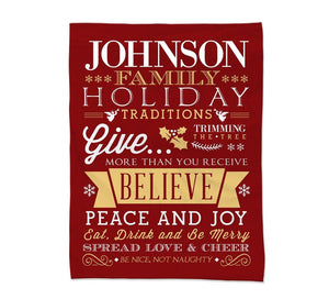 Holiday Rules Blanket Medium