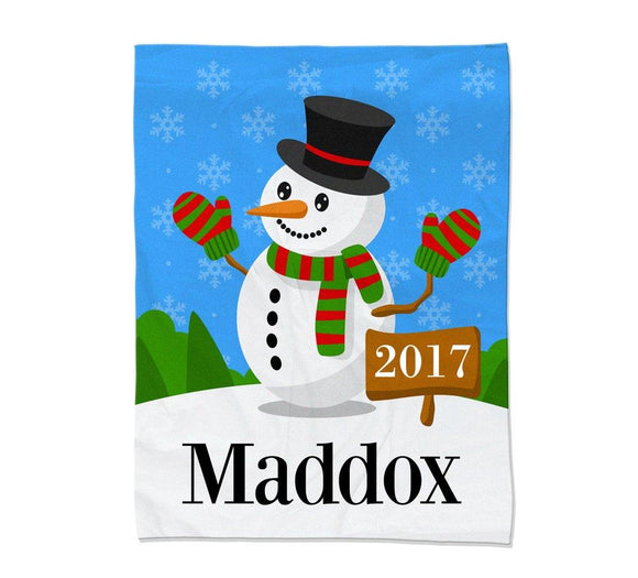 Snowman Blanket Small