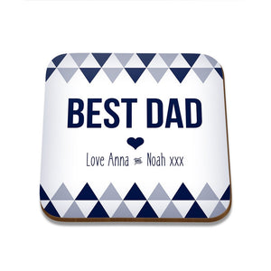 Best Dad Square Coaster - Set of 4