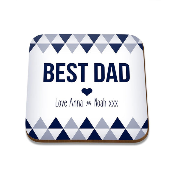 Best Dad Square Coaster - Set of 4