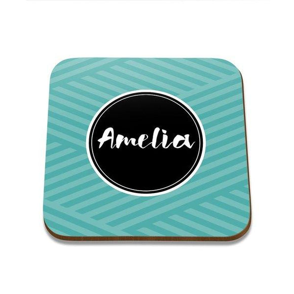 Name Square Coaster - Single