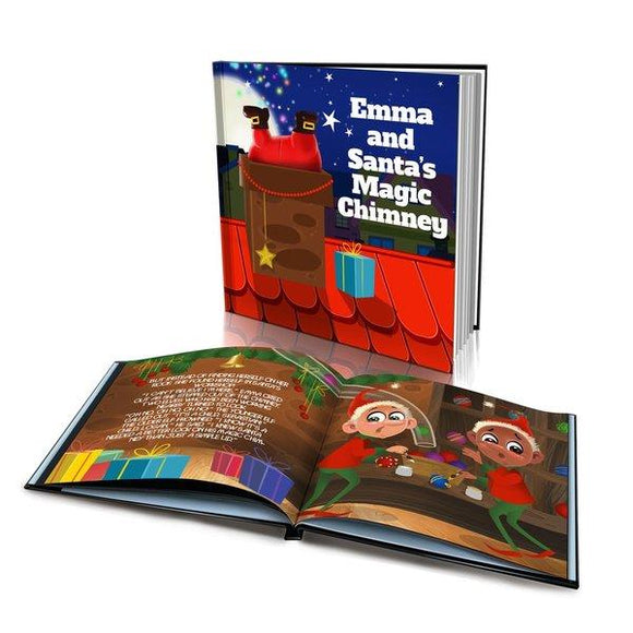 Santa's Magic Chimney Hard Cover Story Book