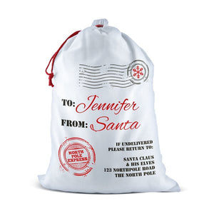 North Pole Santa Sack