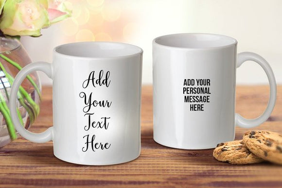 Mug. Add Add Your Own Message Mug – Officeworks Photos